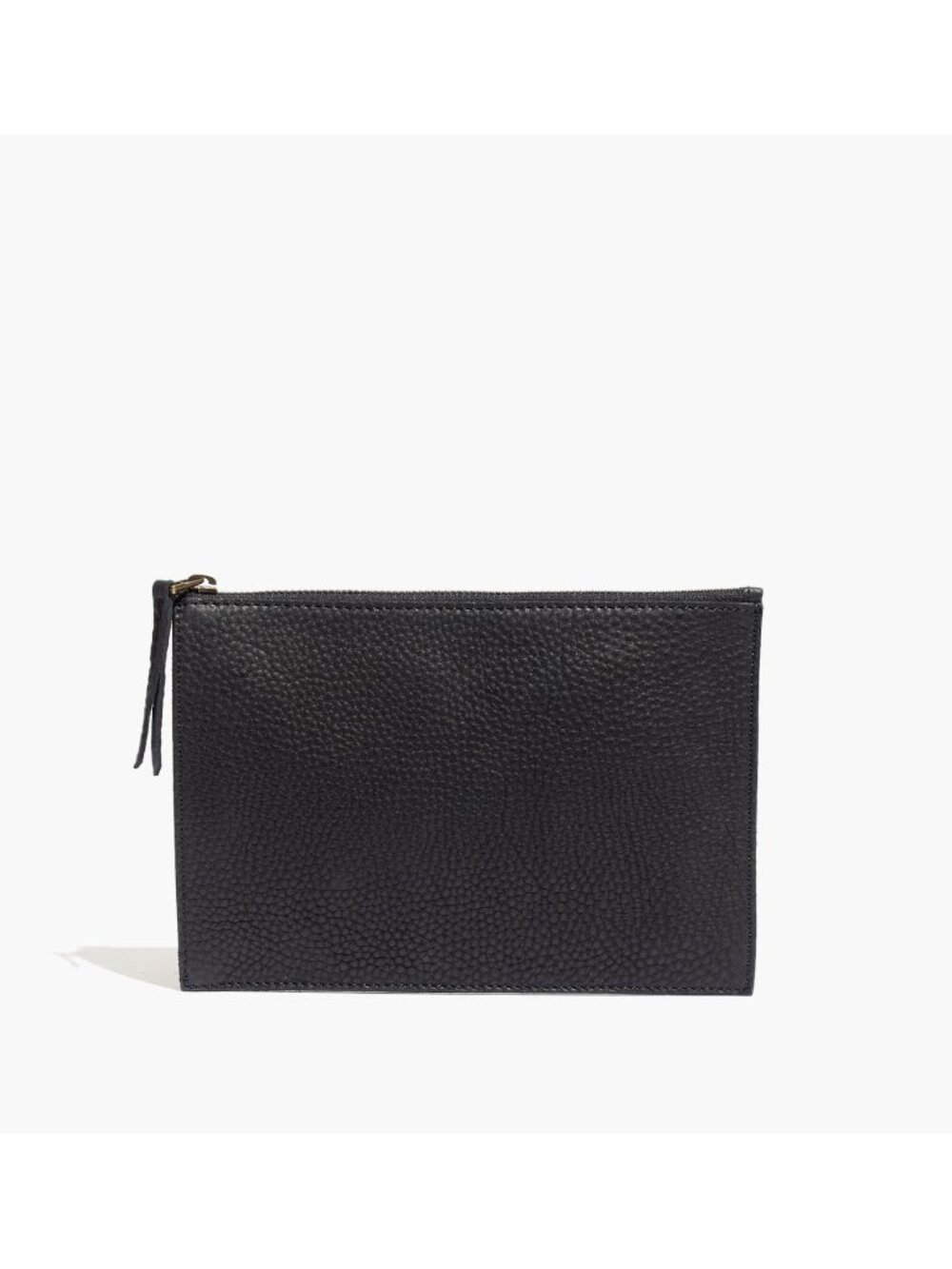 Madewell Textured Leather Pouch Clutch True Black